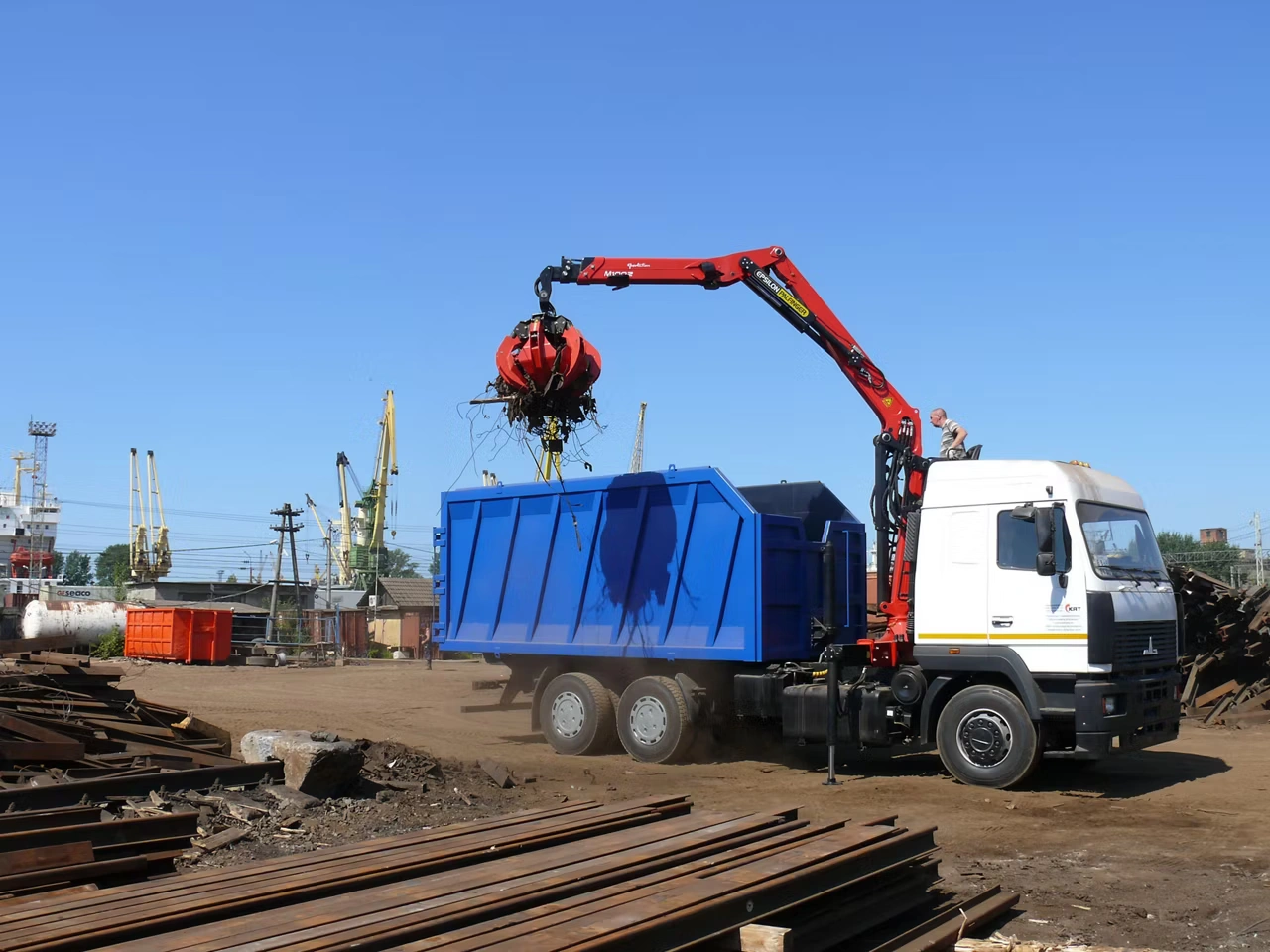 Construction Loader Crane Epsolution M100Z