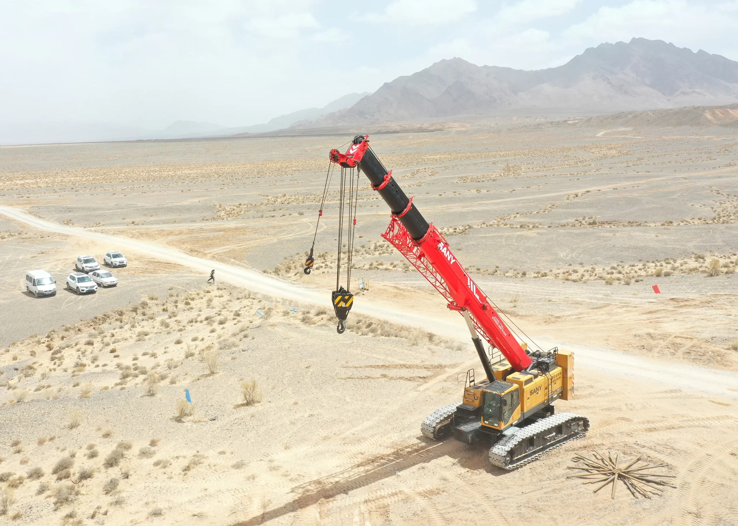Over 55T Telescopic Boom Crawler Crane